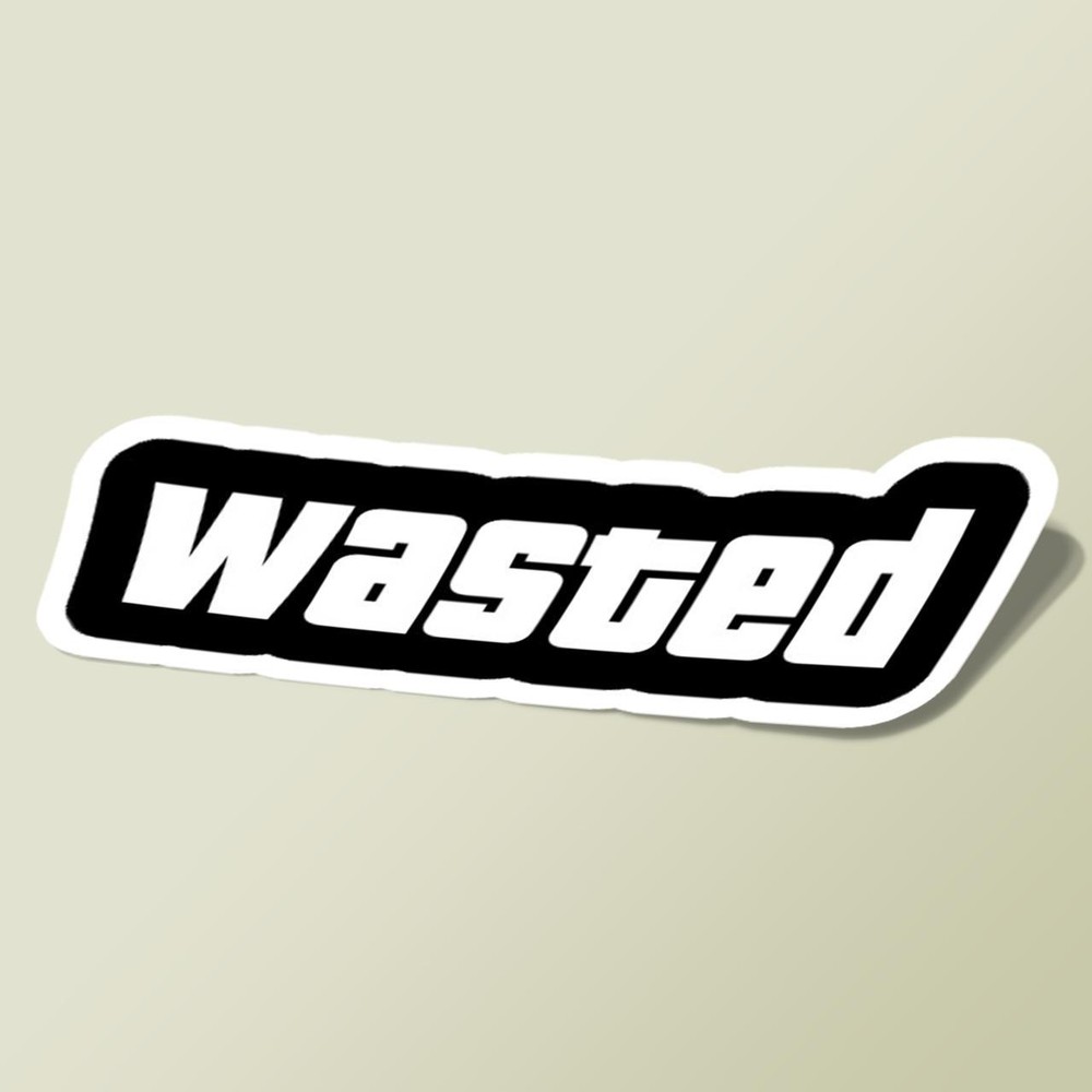 استیکر Wasted White