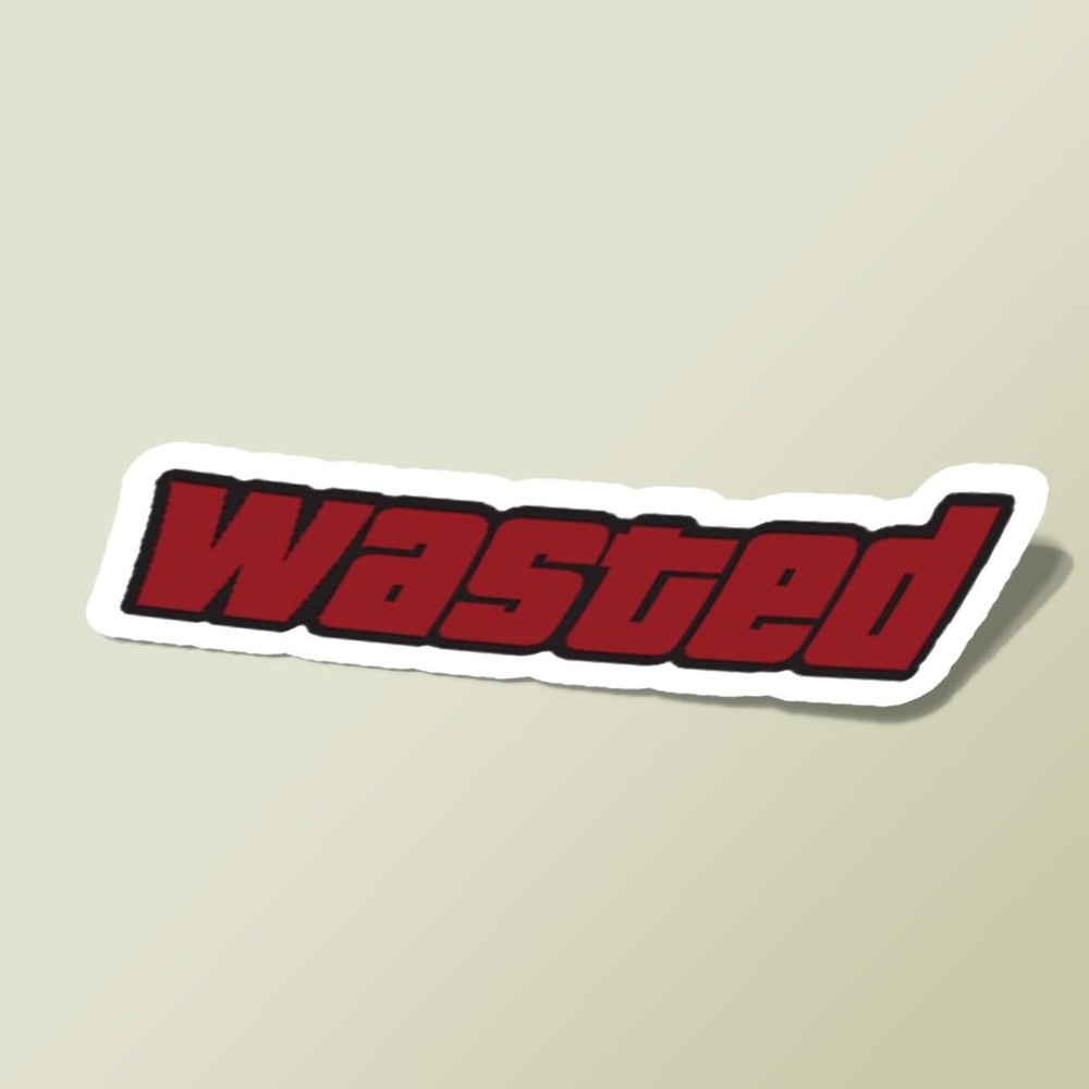 استیکر Red Wasted