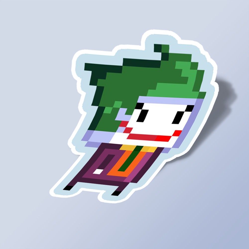 استیکر Joker in 8 bit World