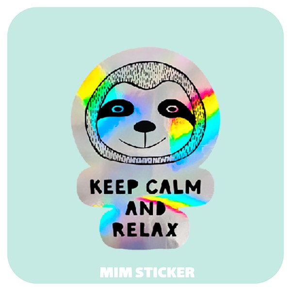 استیکر متالایز KEEP CALM AND RELAX