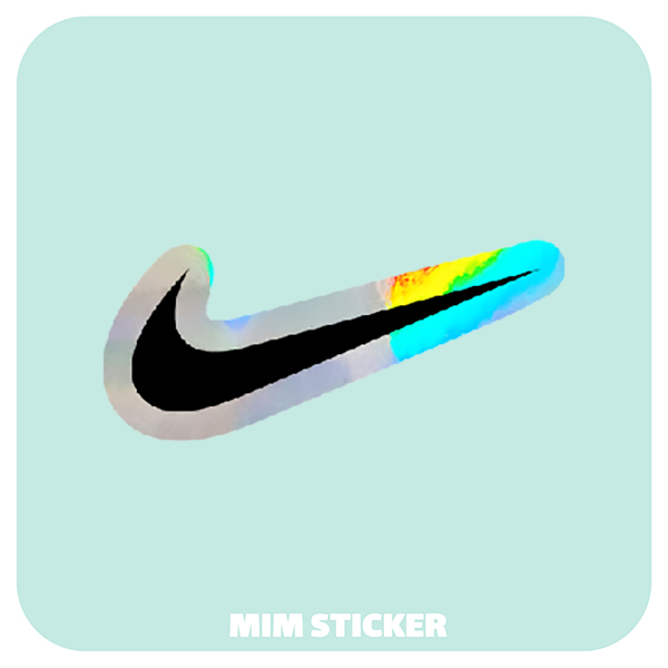 استیکر متالایز لوگو NIKE
