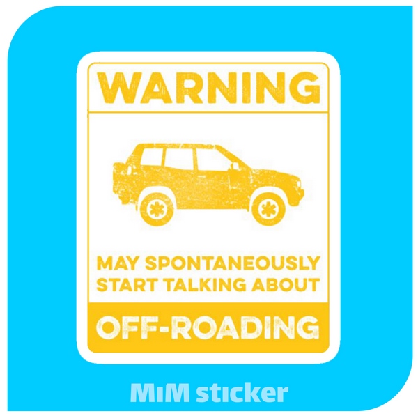 استیکر Warning