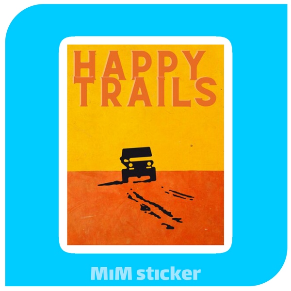 استیکر Happy trails