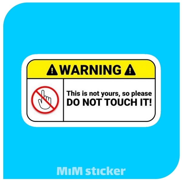 استیکر Warning