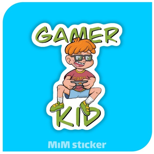 استیکر Gamer kid