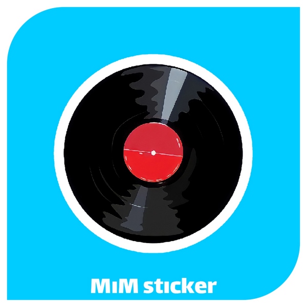 استیکر music plate