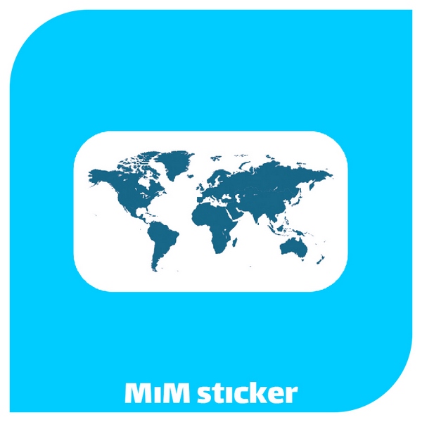استیکر world