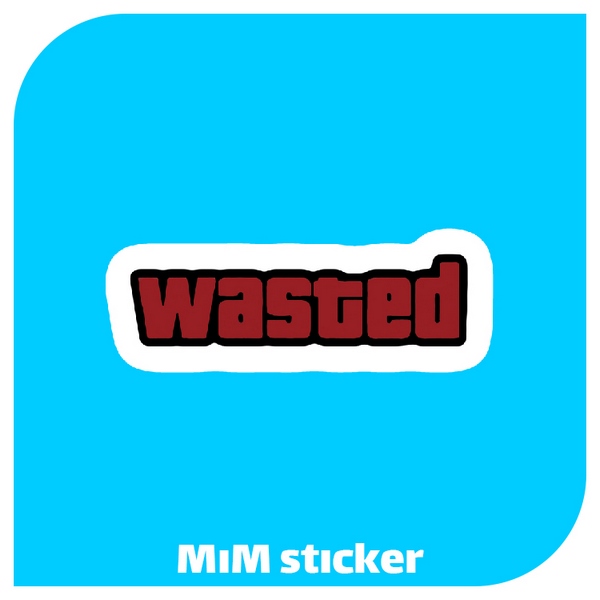 استیکر wasted