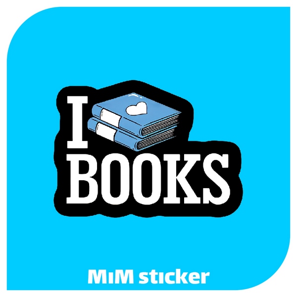 استیکر I Love Books