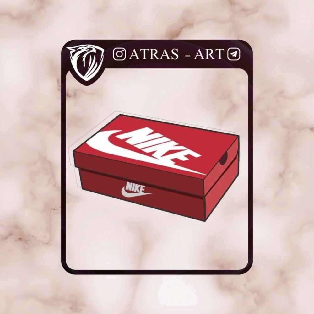 استیکر برجسته طرح نایکی (nike)