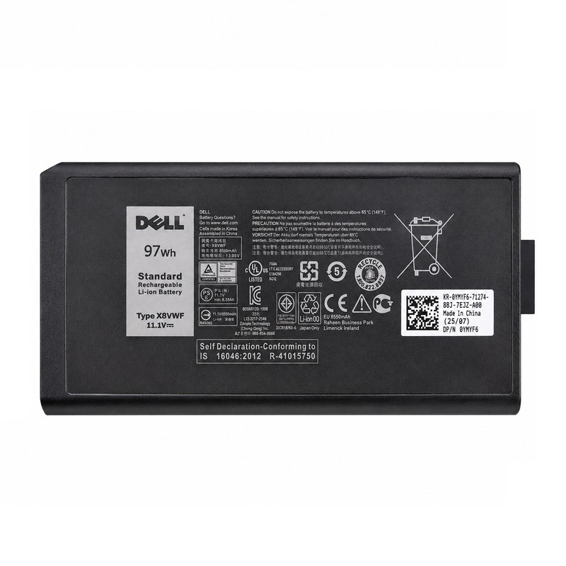 باتری لپ‌تاپ 9 سلولی مدل X8VWF مناسب برای Dell Latitude E5404
