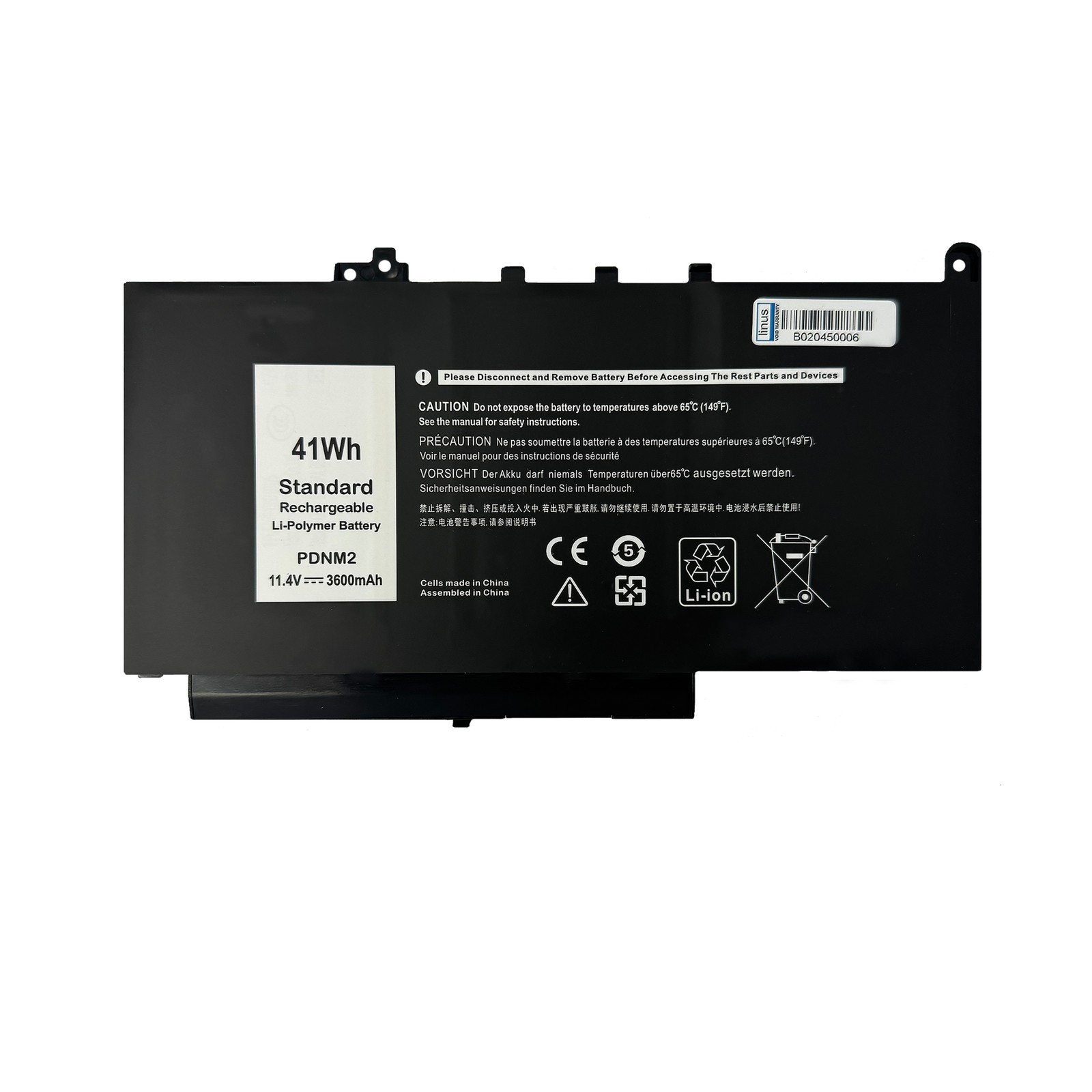 DELL BATTERY Latitude 12 E7270 7CJRC 3600MAH