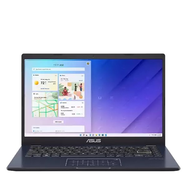 لپ تاپ 14 اینچی ایسوس مدل Vivobook Go 14 E410KA Pentium N6000 4GB 64GB eMMC ASUS Vivobook Go 14 E410KA Pentium N6000 4GB 64GB SSD Laptop