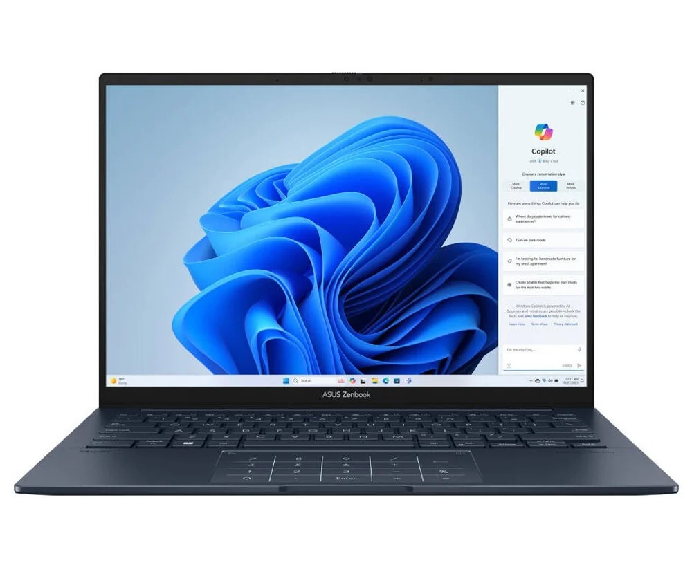 لپ تاپ 14 اینچی لمسی ایسوس مدل Zenbook 14 UX3405CA Ultra 9 285H 16GB 1TB SSD Intel Arc WUXGA OLED Touch Laptop