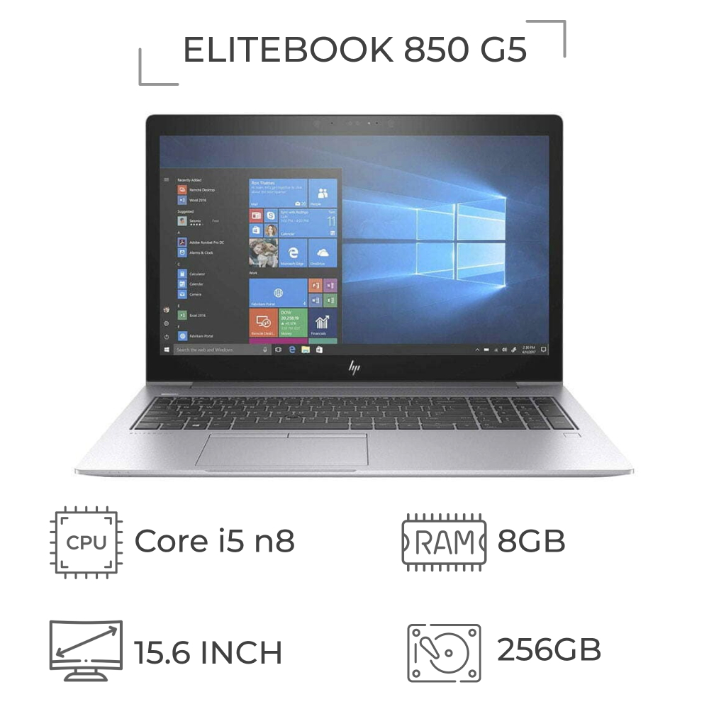 لپ تاپ استوک HP Elitebook 850 G5 پردازنده i5 نسل 8