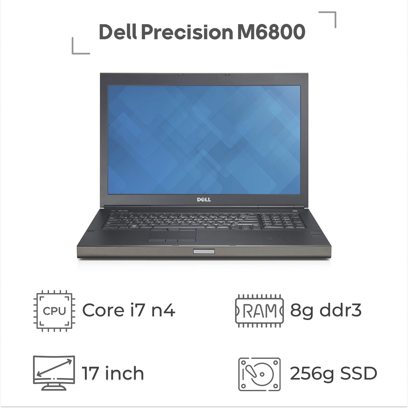 لپ تاپ استوک Dell Precision M6800 پردازنده i7 نسل 4