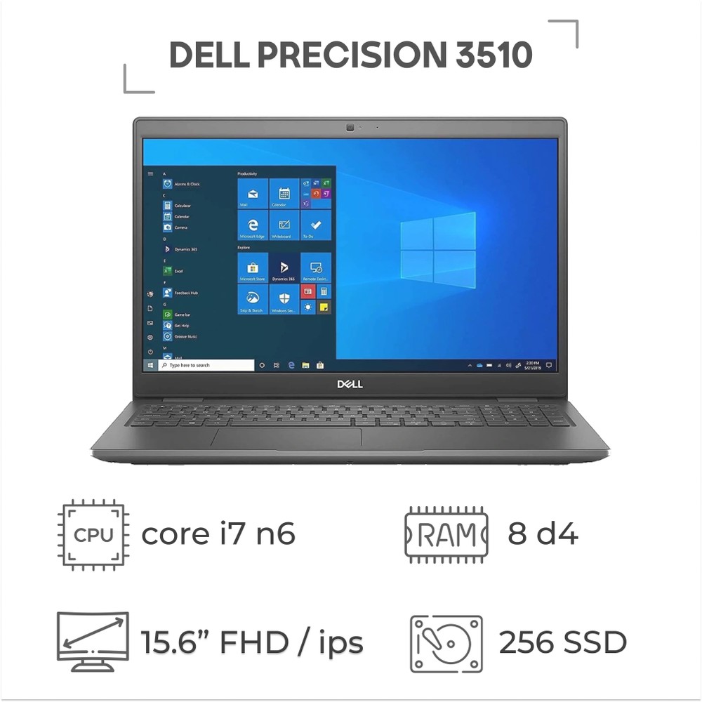 لپ تاپ استوک DELL PRECISION 3510 پردازنده i7 نسل 6