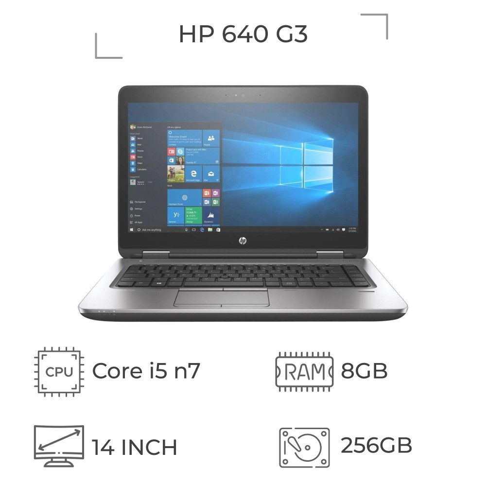 لپ تاپ استوک HP 640 G3 پردازنده i5 نسل 7