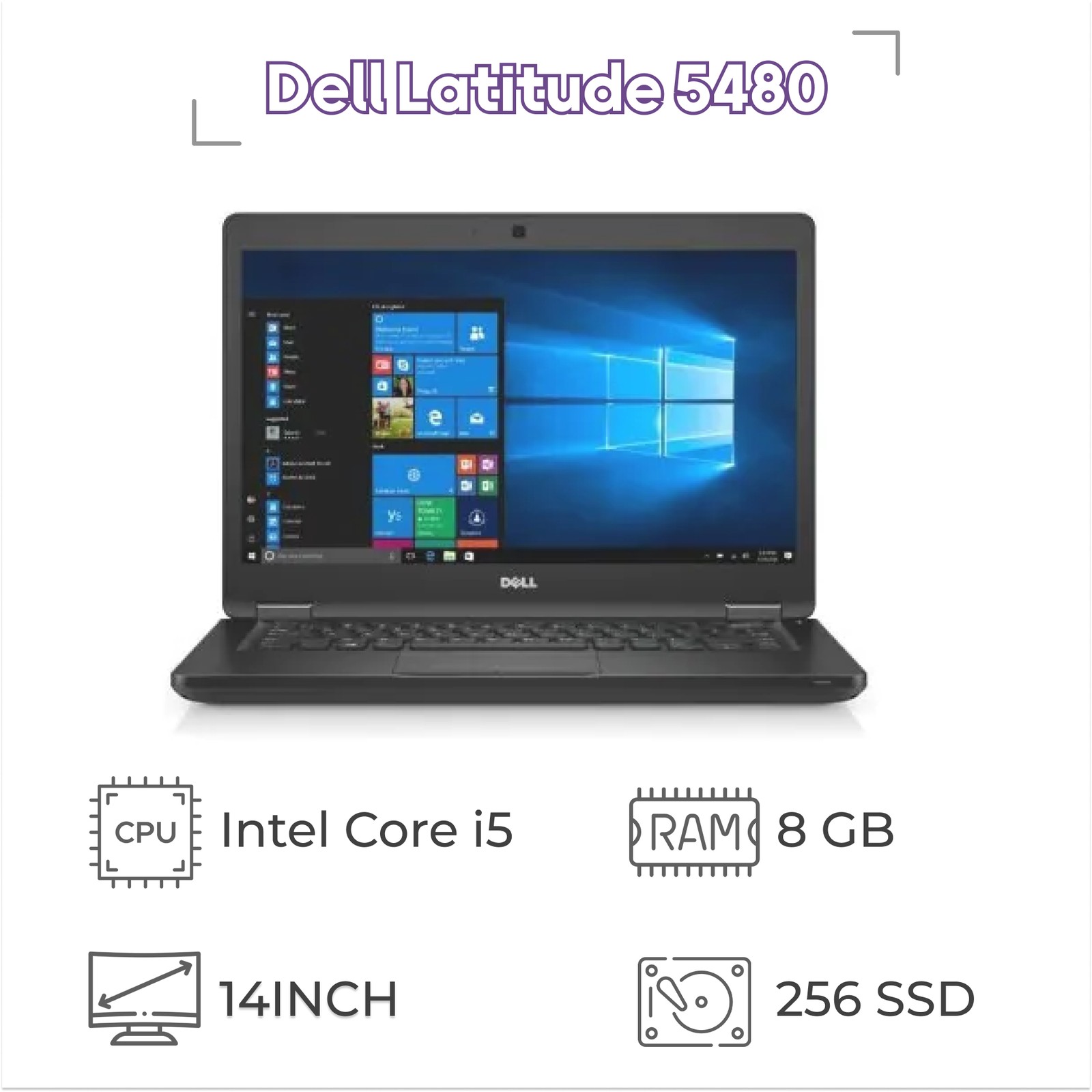 لپ تاپ استوک Dell Latitude 5480 پردازنده i5 نسل 6