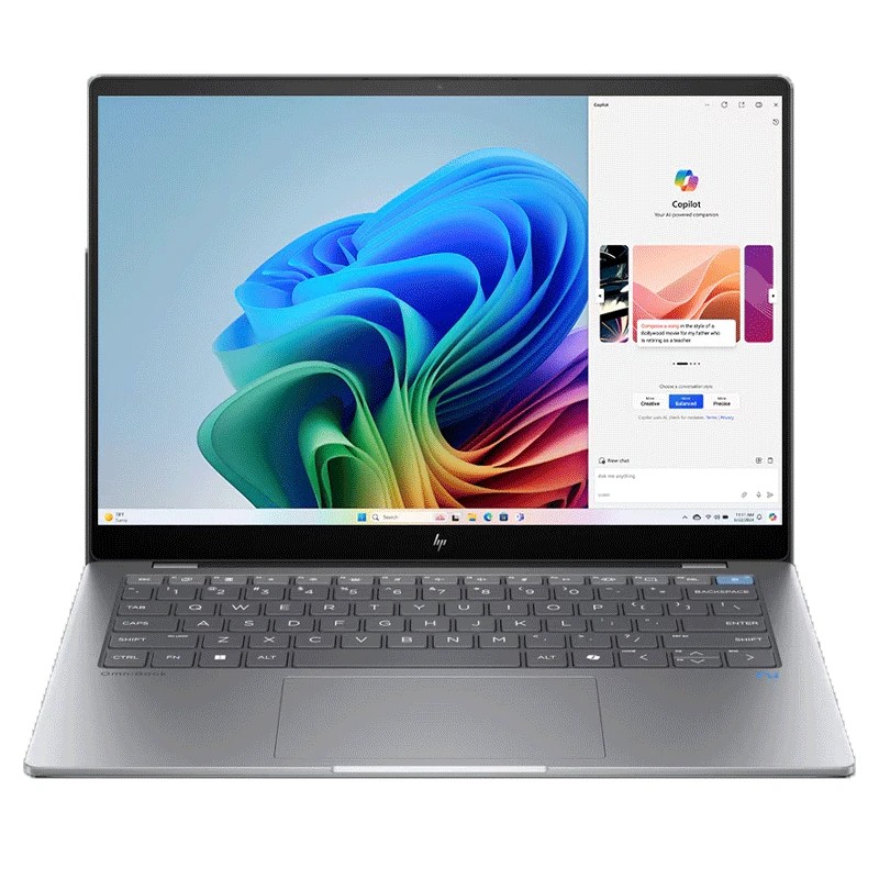 لپ تاپ اچ پی 16 اینچی مدل HP OmniBook X 16 inch Laptop AI PC 16-aw0033dx Core Ultra 7 255V 32GB 2TB SSD 6GB RTX4050