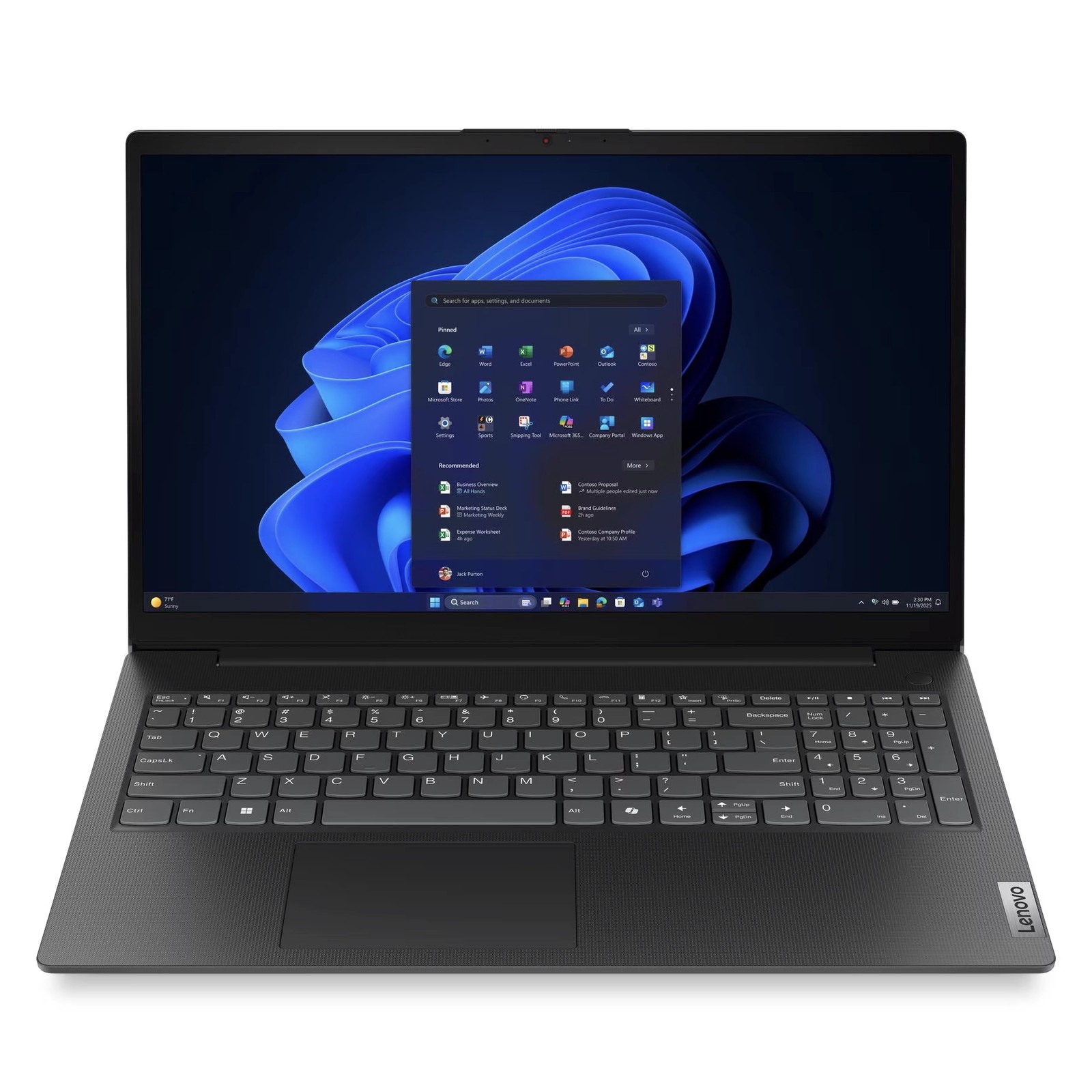لپ تاپ 15.6 اینچی لنوو مدل Lenovo V15 G6 ITN Intel N100 8GB DDR5-4800 256GB SSD M.2 PCIe NVMe