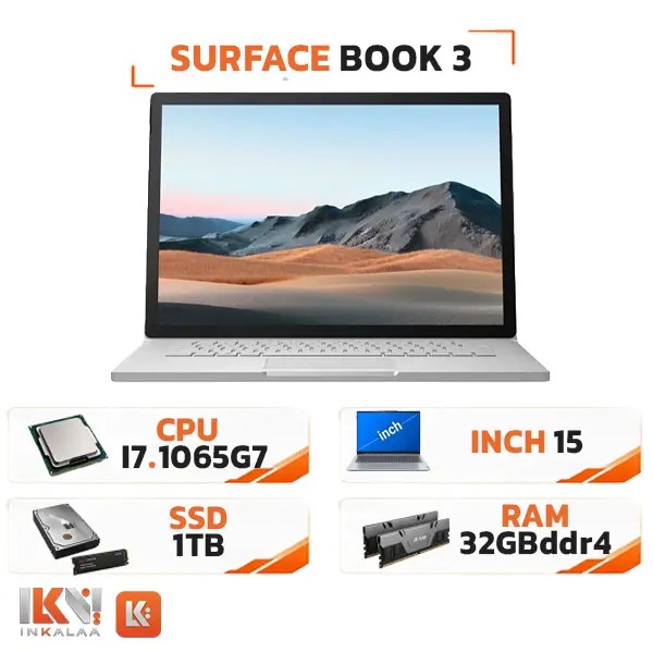 لپ تاپ 13.3 اینچی Microsoft مدل Surface Book 3