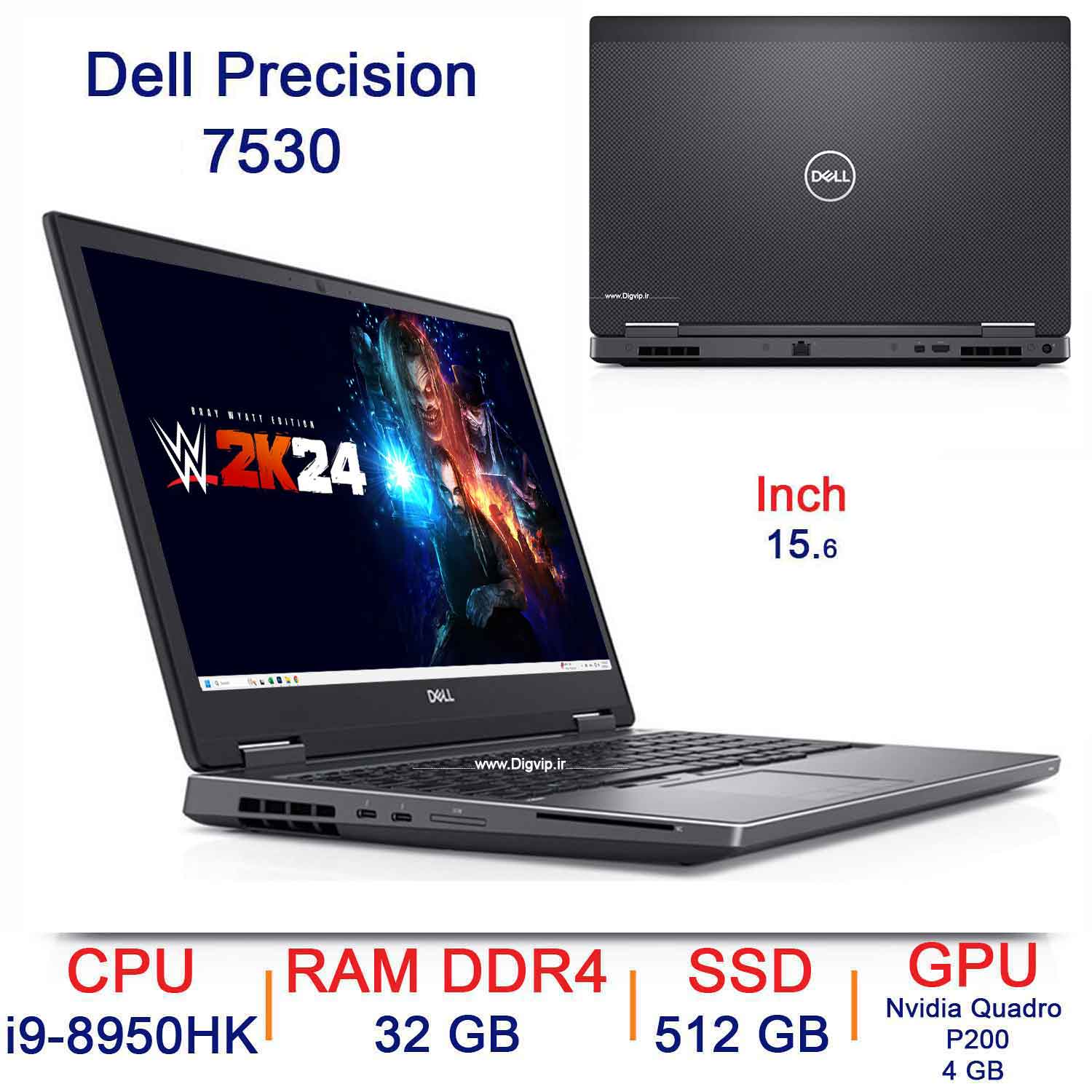 لپ تاپ استوک Dell Precision 7530 i9
