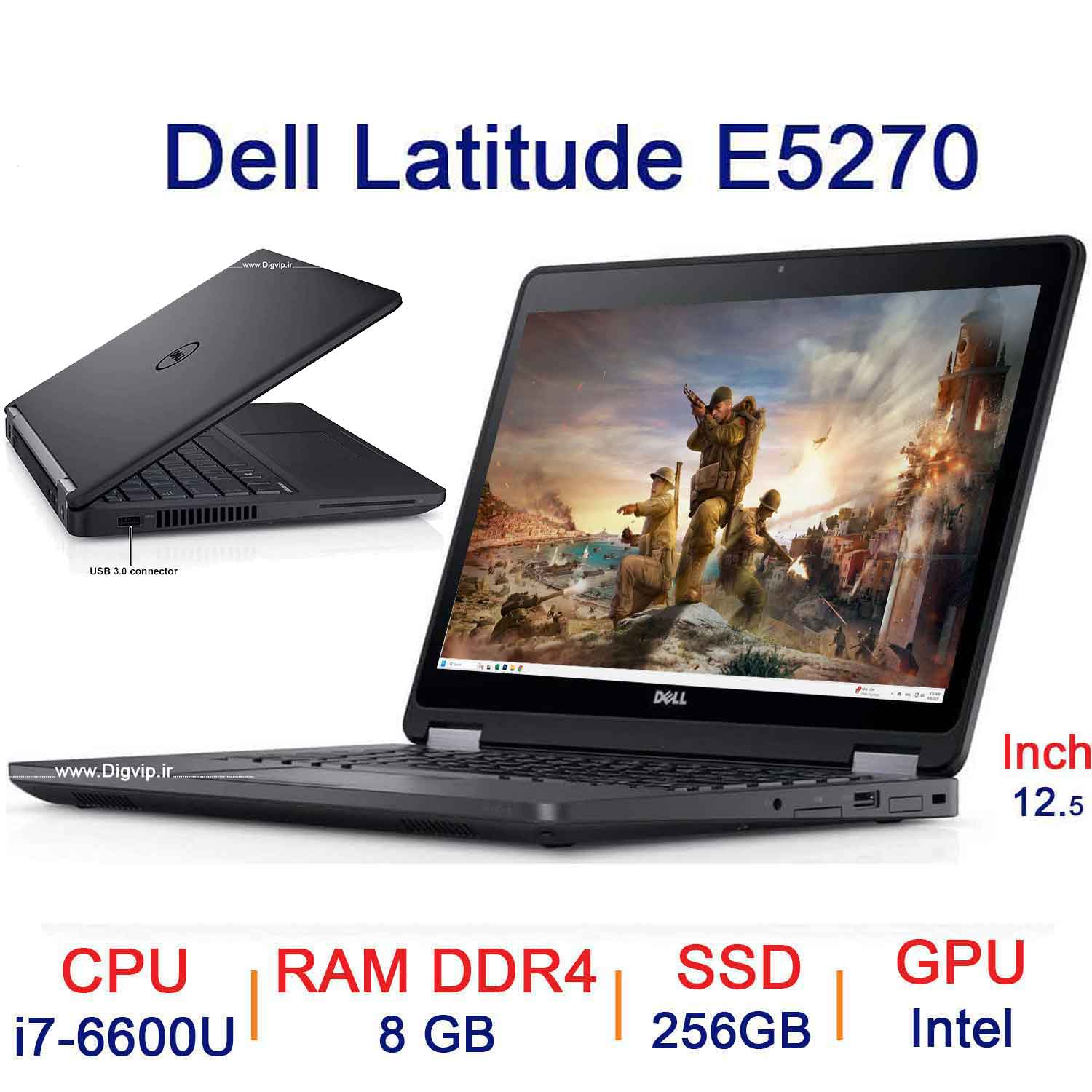 لپ تاپ استوک Dell Latitude E5270 i7