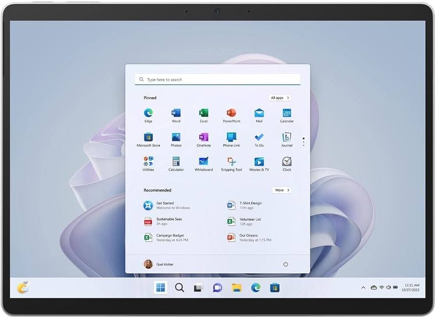 لپ تاپ استوک Microsoft Surface pro 9 پردازنده I5 1245U