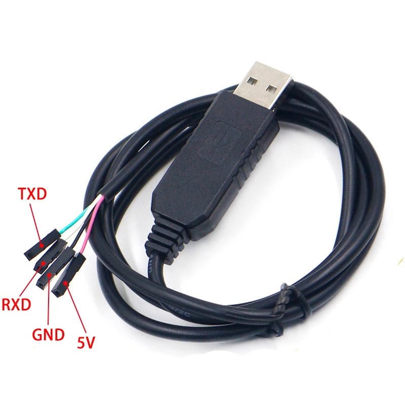 کابل مشکی تبدیل USB TO TTL با تراشه PL2303 - دانش گستر