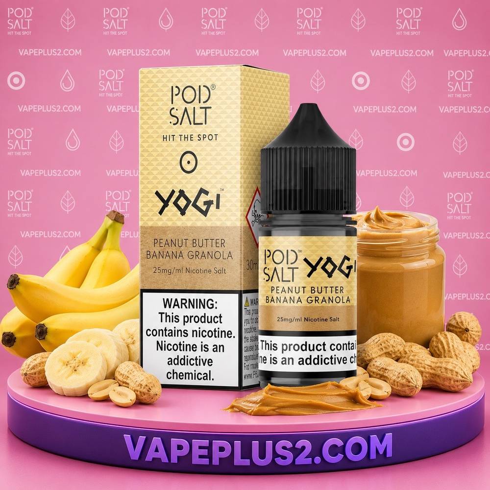 سالت نیکوتین پاد سالت کره بادام زمینی موز | Pod Salt Peanut Butter Banana Granola