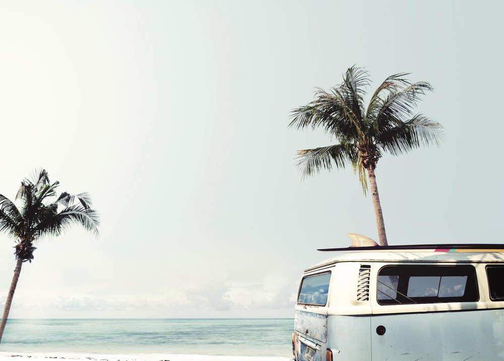 Surfers Van Blue تابلو