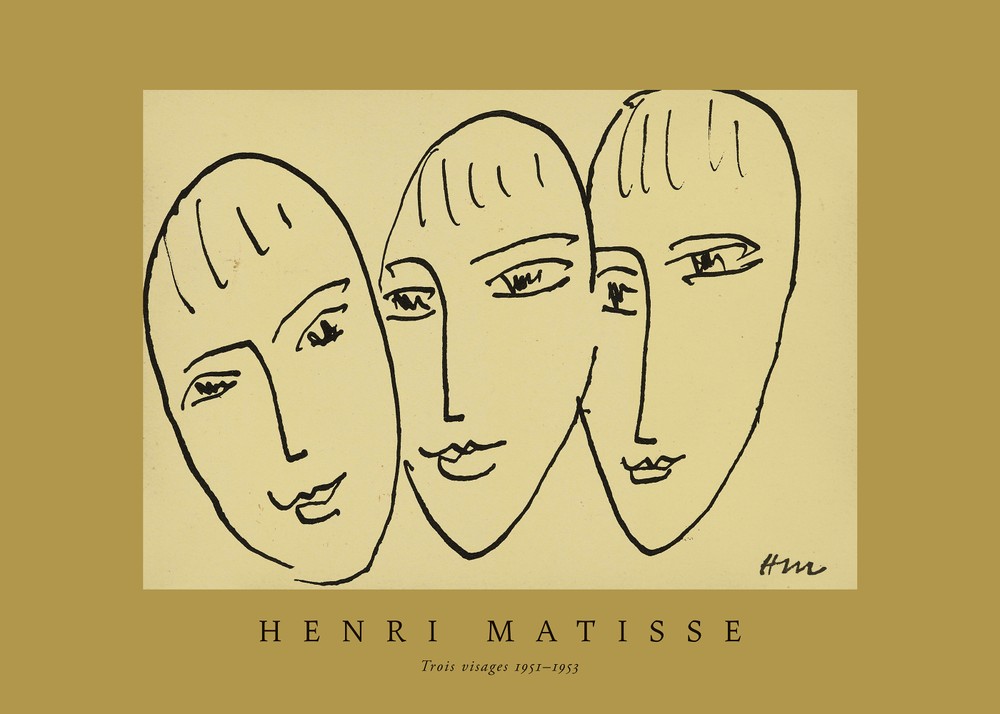 Matisse - Trois Visages تابلو