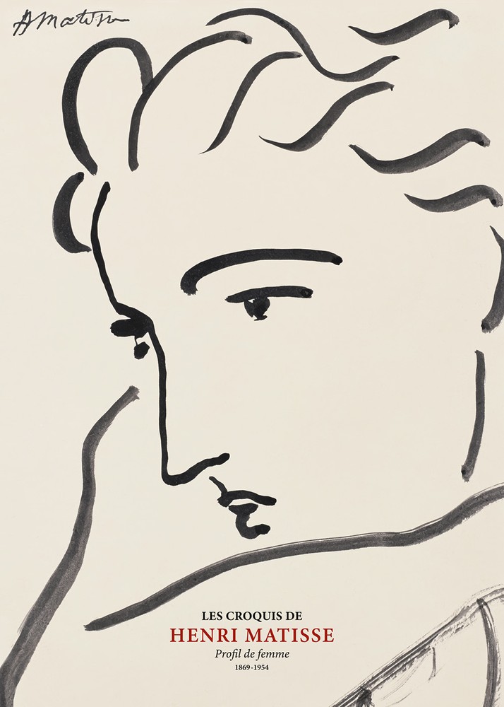 Matisse - Profil the Femme تابلو