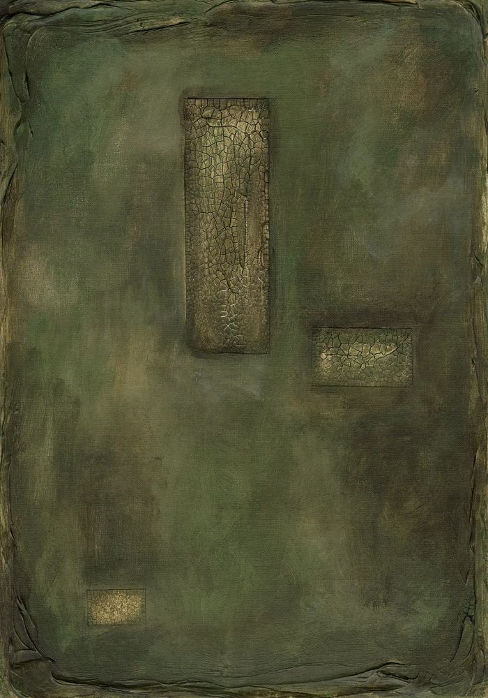 Forest Green Abstract No1 Print تابلو