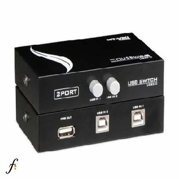 دیتا سوئیچ USB پرینتری یک به دو دستی