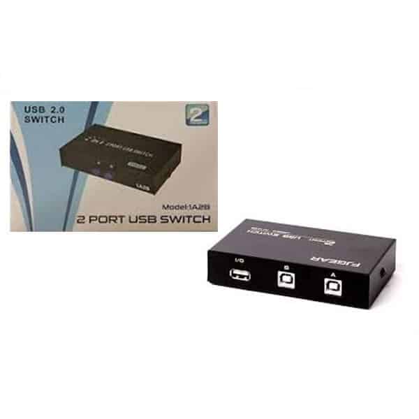 دیتا سوییچ ۱ به ۲ دستی USB2 پرینتر مدل ۱A2B