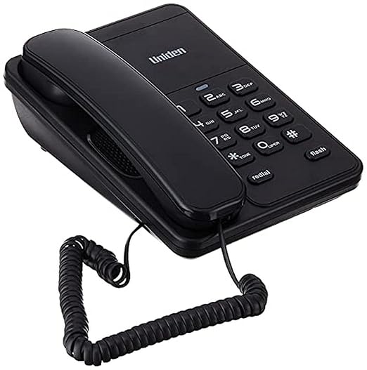 تلفن رومیزی هتلي اداری یونیدن UNIDEN AS7202 (مشکی / سفید)