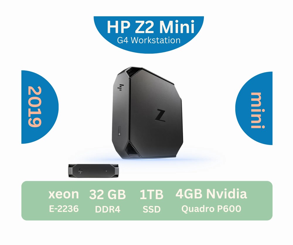 مینی کیس استوک HP Z2 mini G4 xeon