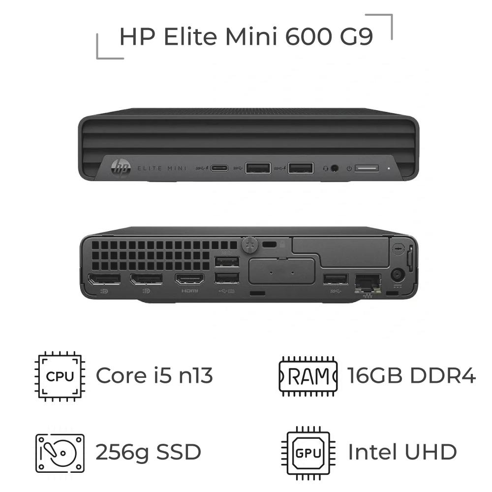 مینی کیس تاینی HP Elite Mini 600 G9 با پردازنده i5 نسل 13