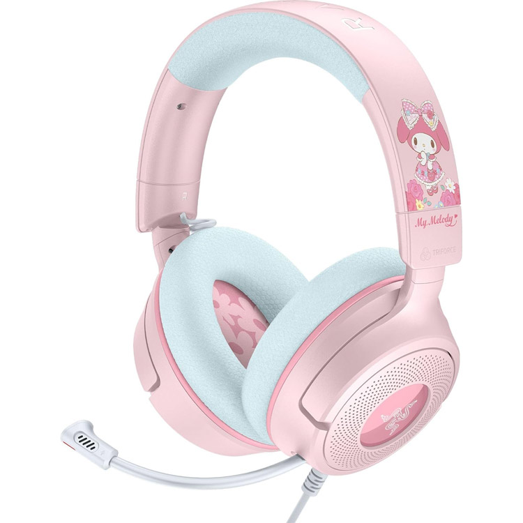 هدست گیمینگ سیم دار Razer Kraken V4 X Gaming Headset My Melody Edition