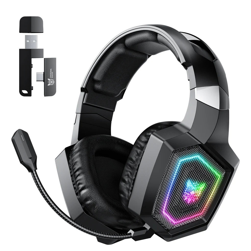 هدست وایرلس حرفه ای گیمینگ - ONIKUMA GT806 Black Wireless Gaming Headset
