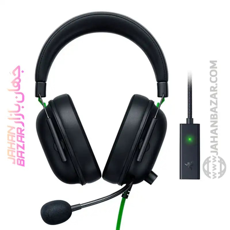 هدست ریزر RAZER BLACKSHARK V2 + USB SOUND CARD باسیم Razer BlackShark V2 + USB Sound Card Multi Platform Headset
