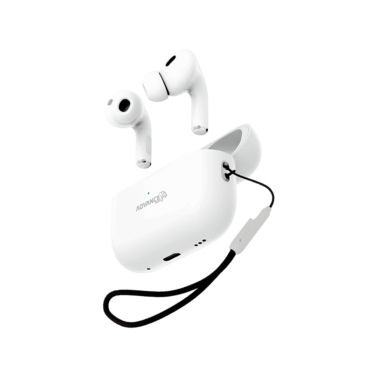 ایرفون بی سیم Advance Media مدل A-R1 ANC+ENC - سفید (گارانتی یکساله ویستا حافظه)