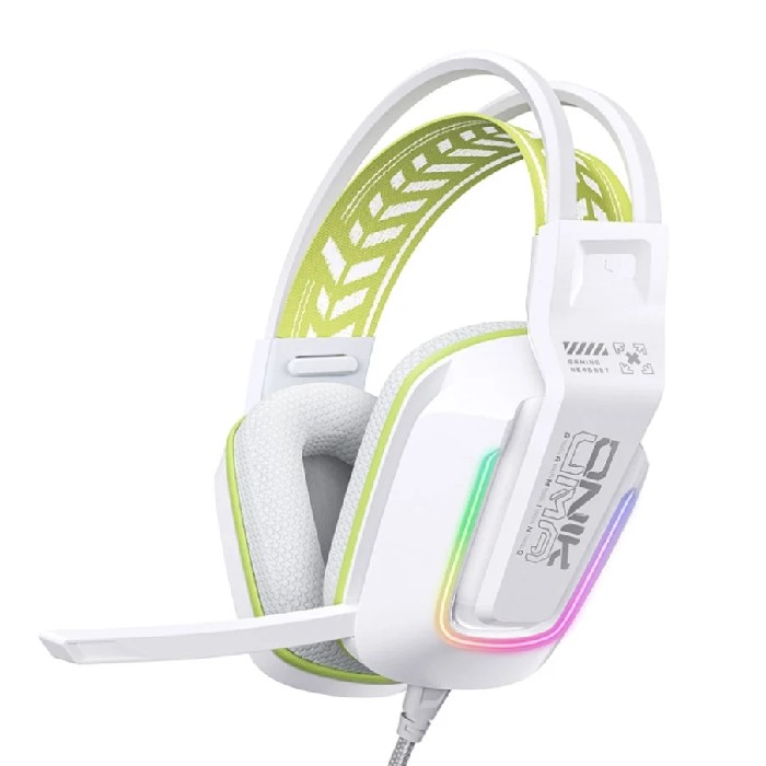 هدست اونیکوما ONIKUMA X13 WHITE GAMING با سیم ONIKUMA X13 WHITE GAMING HEADSET WITH RGB