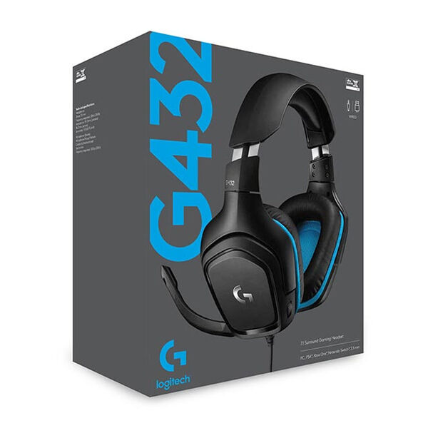 هدست گیمینگ لاجیتک مدل Logitech G432 Wired Gaming Headset