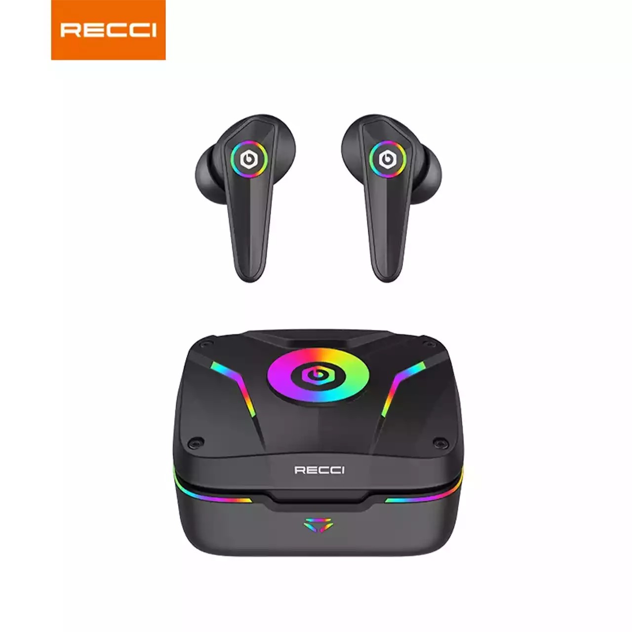 هندزفری گیمینگ بی سیم RGB رسی مدل Recci REP-W37 (نسخه ENC جدید)