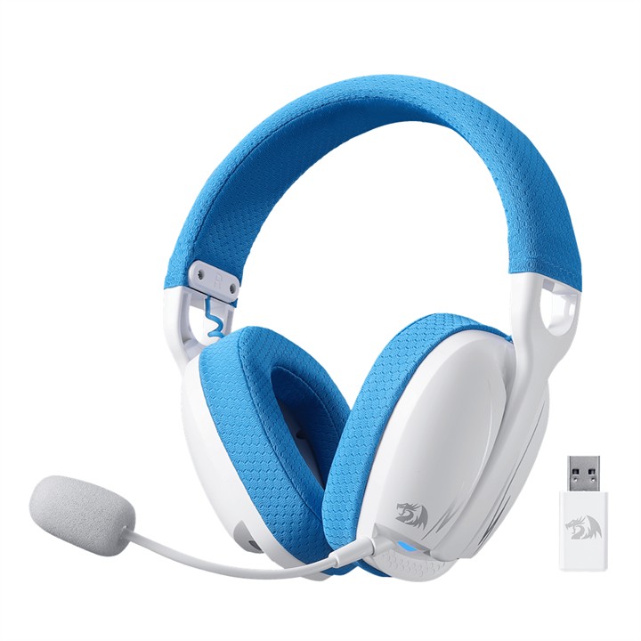 هدست بی‌سیم ردراگون Redragon Skuld Pro H878WB Wireless _ سفید آبی
