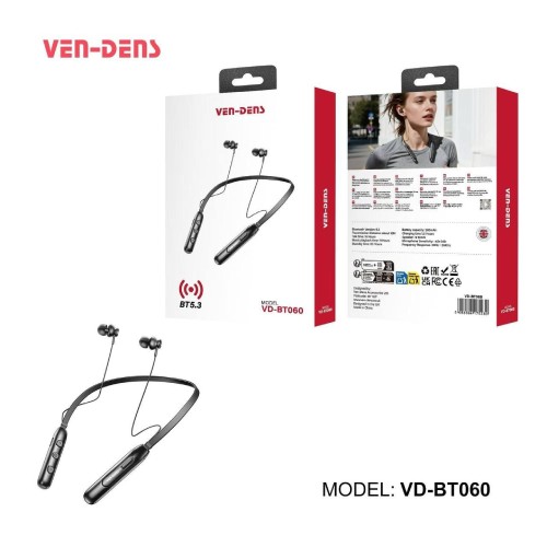 هندزفری گردنی VEN-DENS مدل VD-BT060 بلوتوثی