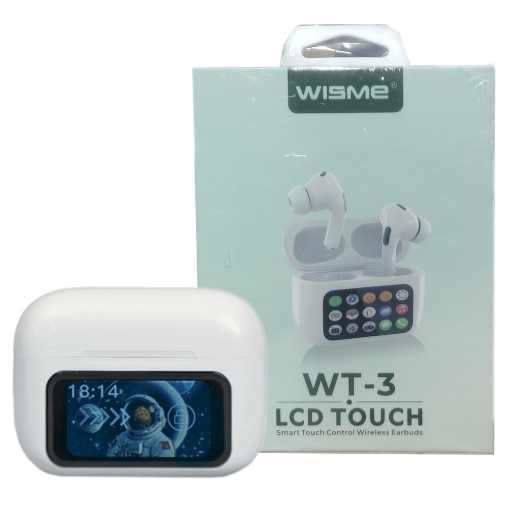 هندزفری بلوتوثی مدل ایرپاد پرو نمایشگردار لمسی ویسمی Wisme مدل WT-3